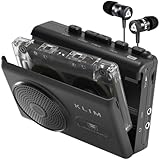 KLIM K9 Kassettenspieler – Tragbarer Cassette Player & Kassettenrecorder mit Lautsprecher,...