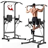 Dskeuzeew Power Tower, Dip Station multifunktionale Kraftstation Kraftturm Trainingsgerät...