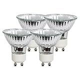 NCC-Licht 4 x Halogen Leuchtmittel Reflektor Halogenlampe GU10 50W 230V warmweiß dimmbar 35° flood...