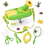 Funsland Forscherset für Kinder ab 4, Entdecker Set mit Insekten Beobachtungsbox, Lupenglas Kinder,...
