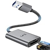 uni SD Kartenleser USB 3.0 SD Kartenlesegerät SD Card Reader (Alumunimgehäuse, Nylonkabel) 2 Slot...
