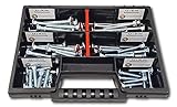 60 tlg. Flachrundschrauben-Schlossschrauben - S Box // Schraubenset Sortimentsbox Schraubenkoffer...