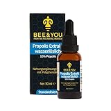 BEE&YOU Propolis Tinktur Tropfen, Extrakt wasserlöslich 10% (30 ml), ohne Alkohol, flüssig,...