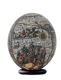 Decoupage Weltkarte Straußenei
