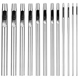 12er Stanzwerkzeug Set, Locheisen Satz Locheisen Runde Stahl Hohl Punch Set 0,5mm Bis 6mm Punch...