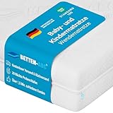 Betten-ABC - Junior Duo - Wendematratze für Babys & Kleinkinder - 60x120 cm - mit Rundum-Trittkante...