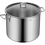 Silit Gemüse- Suppentopf Induktion 28cm, Glasdeckel, Topf 12l hoch, Edelstahl poliert, Topf groß...