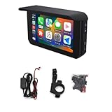 ZONTTR 12,7 cm (5 Zoll) tragbares Motorrad wasserdichtes Display Motorrad Wireless für Carplay...