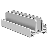 WOHPNLE Laptop-Ständer, Verstellbarer vertikaler Organizer mit 3 Steckplätzen und...