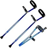 PVYGDXYI Verstellbare Unterarmgehstützen für Erwachsene, klappbare Krücken, schwenkbare...