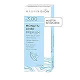 MAGNIVISION Monatslinse Premium weiche Kontaktlinsen für -2,75 dpt. | 1 Stück | BC 8.7 | DIA 14.0...