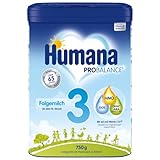 Humana PROBALANCE Folgemilch 3, ab dem 10. Monat, Babynahrung im Anschluss an das Stillen, einer...