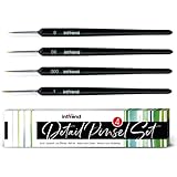 int!rend Pinsel fein 4er Set - Pinselset mit 4 feinen Haarpinseln - Aquarell Pinselset - geeignet...