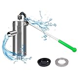 aleawol Schwengelpumpe Handwasserpumpe Wasserpumpe Handpumpe Edelstahl, Manuell Energiesparend...