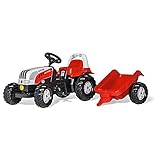 Rolly Toys 012510 - rollyKid Steyr 6165 CVT Trettraktor (mit Anhänger, für Kinder ab 2,5 Jahre,...