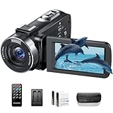 CAMWORLD Videokamera 4K 42MP Camcorder 18X Digital Zoom IR Nachtsicht Kamera Recorder für YouTube 3...