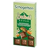 Schogetten Dubai Style Schokolade 100g, limitierte Schokoladentafel mit Pistazie & Kadayif-Crunch,...