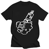 Vape Fist E-CIG Vaping Vaporizer Juice Smoke LIT Mens Charcoal T-Shirt Black L