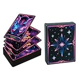 Generisch Tarotkarten Für Anfänger | Tragbares Neon Tarot-Kartenset | Familien Partykarten,Für...