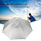 03 Kopf Regenschirm, Unbrella Hut Regenschirm Hüte Regenschirm Hut Haltbar für Fisch Nubrella...