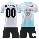 Handball Trikot Kinder Jungs mit Namen Nummer Team Logo Benutzerdefiniert Trikot T-Shirt Shorts 2...