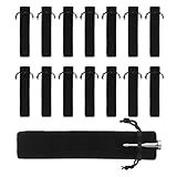 YUVKIN 15 Stück Samt Federbeutel Kordelzug Federmäppchen Für Stifte, Bleistifte, Kugelschreiber...