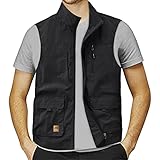 Générique Herrenweste, schwarz, Field Pofessional Emergency Field Fishing Multi Pocket Vest Weste...