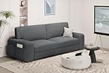 Yaheetech Sofa 212 x 81 cm Polstersofa aus Cordstoff mit Abnehmbare Kissen und Rückenlehnen Couch...