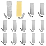 Faburo Klebehaken Set, 12 Stück Haken Selbstklebend, Klebehaken Extra Stark für Wand, Klein...