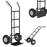 Juskys Sackkarre Basic klappbar - Transportkarre mit großen Luftreifen & massivem Stahlrahmen -...