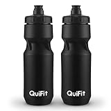QuiFit Sport Trinkflasche BPA-frei, Fahrradflasche 2er Pack, Auslaufsicher, Sportflasche 710ml Passt...