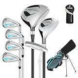 XDriveMax Komplettes Damen Golfschläger Set,8 Teilige Golf Set rechtshändig,Inklusive Stand Bag...