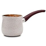 NAVA Schmelztiegel | 430 ML | Türkische Kaffeekanne mit Granitbeschichtung für die Zubereitung von...