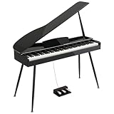 LEADZM Grand Piano, Digitalpiano mit 88 Gewichtete Tastatur und Hochglanzlackierung,...