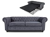 Schlafsofa Chesterfield Asti Bis 3-Sitzer, Sofa mit Schlaffunktion, Couch 3-er, Couchgarnitur,...