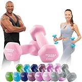 Miweba Sports Neopren Hantelset NKH100 | 𝐏𝐫𝐨𝐟𝐢 Hantel - Hexagon Hanteln Set -...