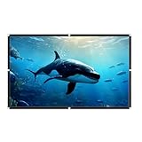 Zunetsutock Heimkino-Bildschirm – Projektion 16:9 faltbar und tragbar | tragbarer Videoständer...