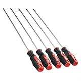 ZWEquipint 400 mm extra lang für Torx-Schraubendreher-Set, 3/5-teilig, mit magnetischen Spitzen und...