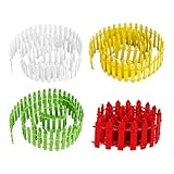 Mini-Holz-Lattenzaun, kleiner Feengartenzaun, Miniatur-Landschaftszaun, kleiner Gartenzaun, kleiner...