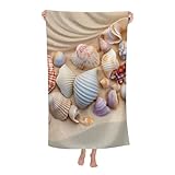 Badetücher Bunte Muscheln Und Muscheln Saugfähig Schnelltrocknend Badelaken Sandfrei Saunatuch...