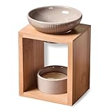 Zen'Arôme - Duftlampe Birdy Schwarz - Duftwachs-Brenner - Diffuser für Ätherische Öle und...