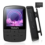 YOTON MP3-Player mit Bluetooth 5.2, 32 GB großer Speicher, Mini-HiFi-Musik-Player mit Sportclip,...