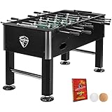 TUNIRO Tischkicker Basic/Pro, vormontiert, BTFV Zertifiziert, 4 Dekorvarianten, schadstoffgeprüft,...