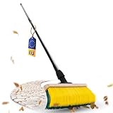 Novaliv Krallenbesen mit Stiel 60cm, Spezialbesen gebogenen Borsten Borsten -Ideal als Gartenbesen,...