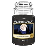 Yankee Candle Duftkerze im Glas (groß) | Midsummer's Night | Kerze mit langer Brenndauer bis zu 150...