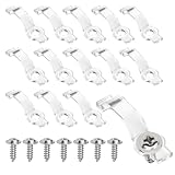 Pretwad 100 Stück Led Strip Befestigung,Transparent LED Stripes Clips,Licht Montagehalterung...