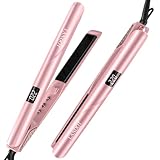 Glätteisen Locken und Glätten Haarglätter Lockenstab 2 in 1: LANDOT Hair Straightener für Locken...