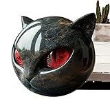 Figur Katze, Tierfigur für Büro – Skulptur aus Kunstharz für Schminktisch, Nachttisch,...
