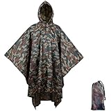 BALIGO 3-in-1 Mehrzweck Regenponcho Wasserdicht, Leicht & Schnell Trocknend, Poncho Herren & Damen,...