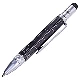 TROIKA CONSTRUCTION LILIPUT – PIP25/BK – Multitasking-Kugelschreiber (klein) – Tool Pen–...